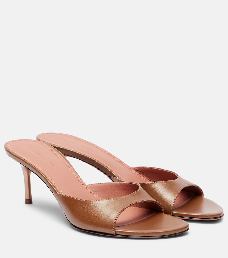 Jeanne 60 leather mules
