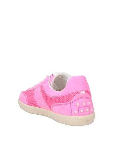 Tod's Woman Sneakers Pink Size 11 Leather, Textile fibers