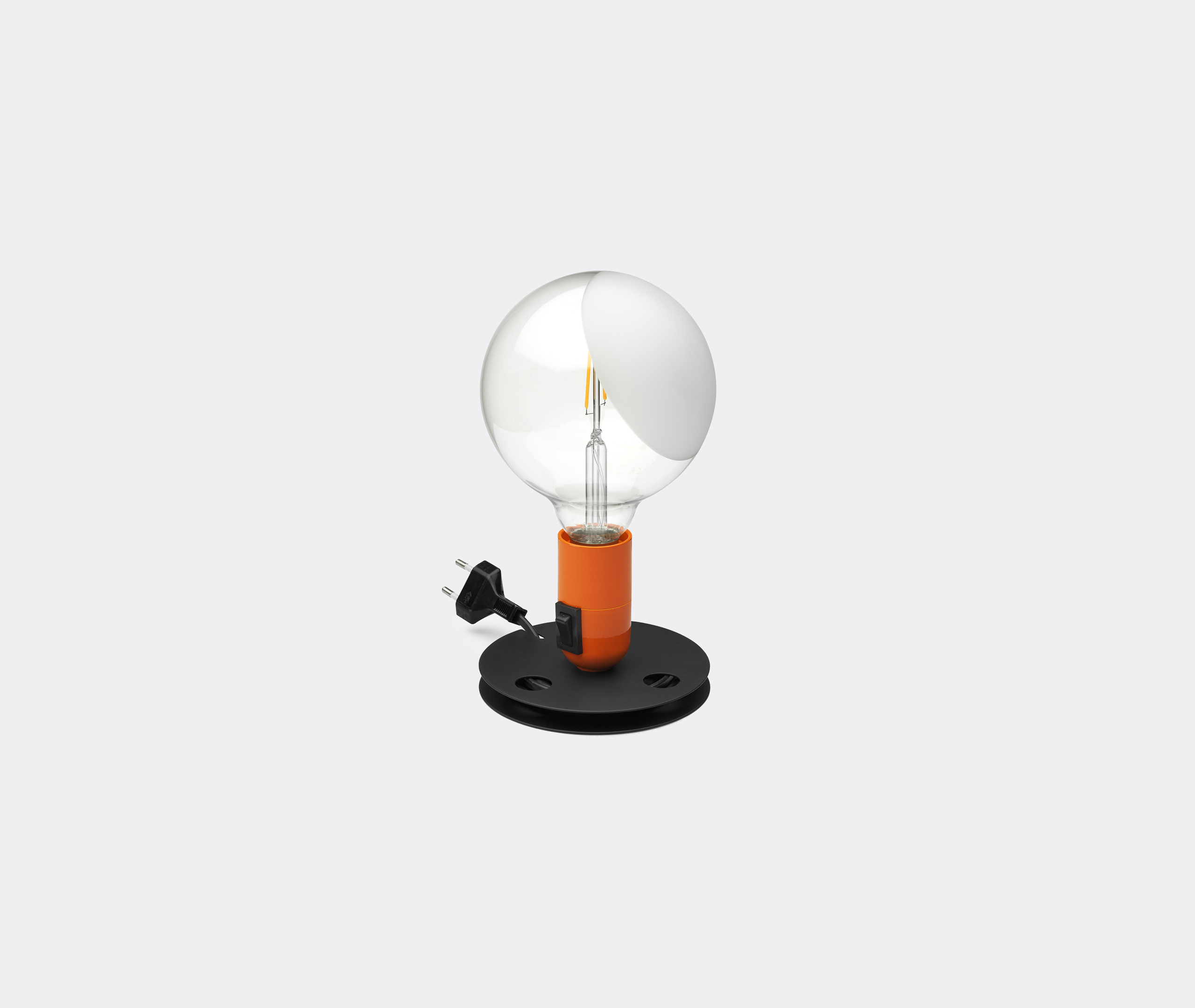 'lampadina' Table Lamp, Orange, Uk Plug