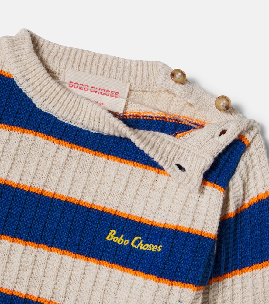 Baby striped cotton sweater