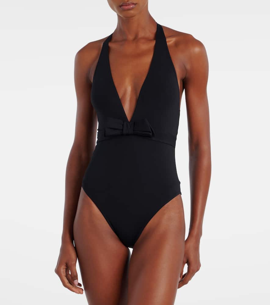 Couture bow-detail swimsuit