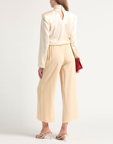 Frida Madè Woman Pants Cream Size L Cotton, Elastane