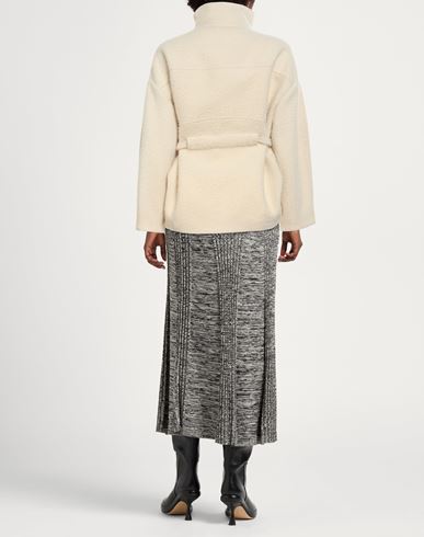 Woman Coat Ivory Size 4 Virgin Wool