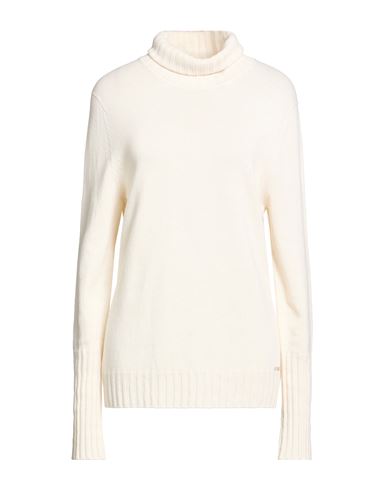 Woman Turtleneck Cream Size 10 Cashmere
