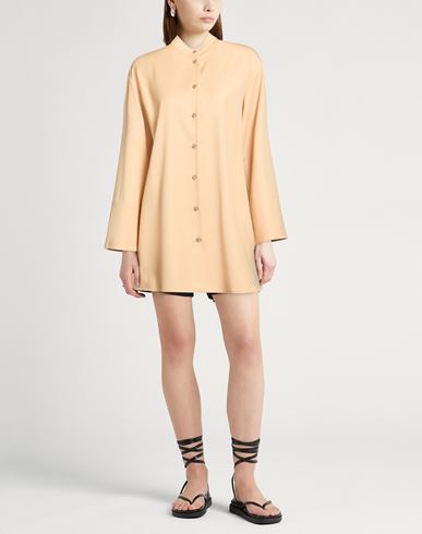 Woman Shirt Apricot Size 10 Wool