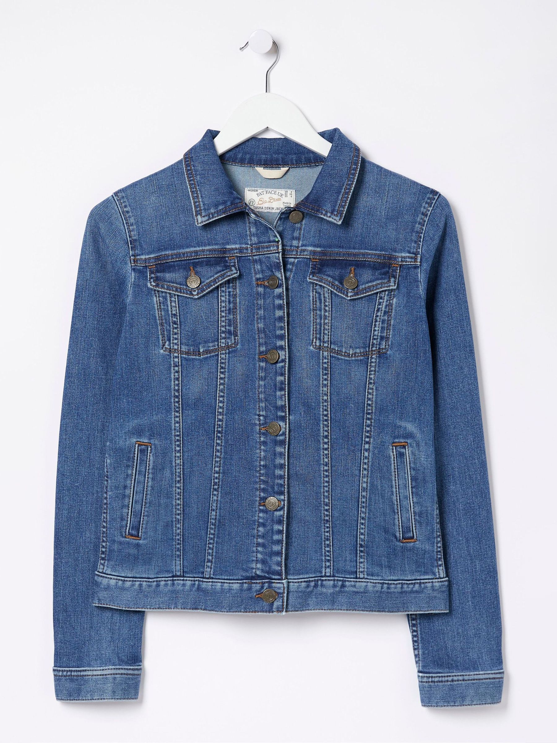 FatFace Tasha Blue Petite Denim Jacket