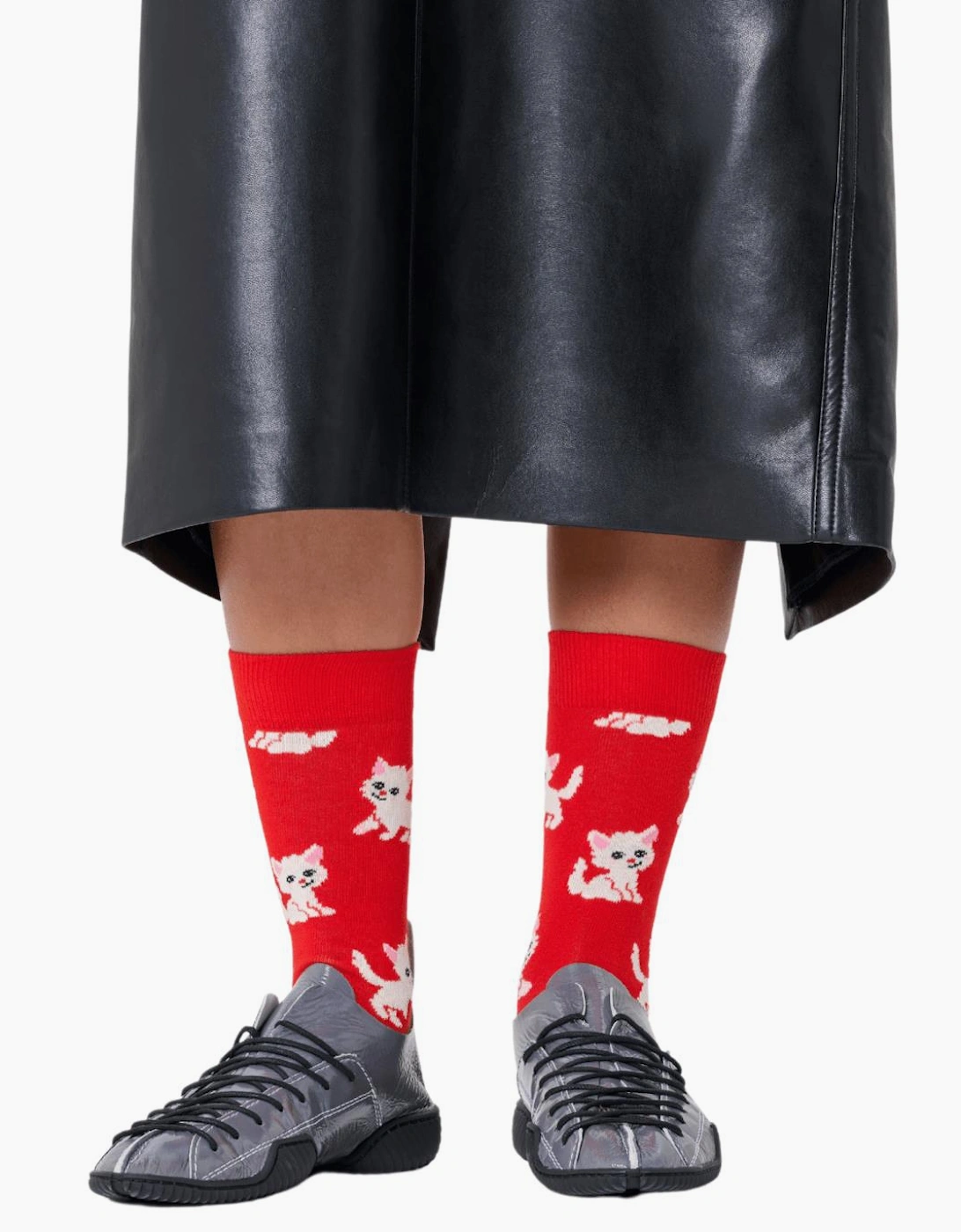 Women's Kitten Socks, Red - Red/Red - : 9.5/12.5/12/11.5/11/10.5/10/13/9