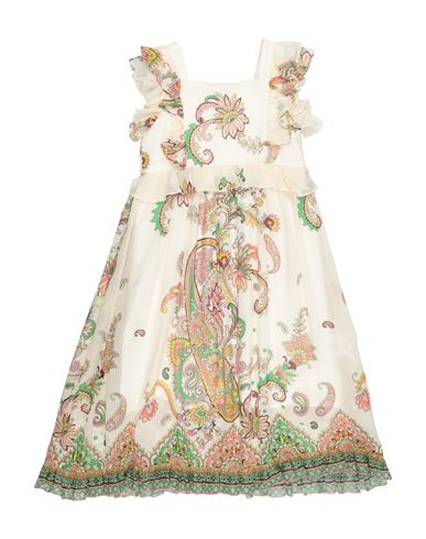 Kid Girl Kids' dress Ivory Size 10 Cotton, Silk
