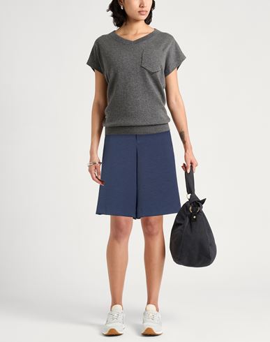 Woman Shorts & Bermuda Shorts Navy Size 28 Polyester, Elastane