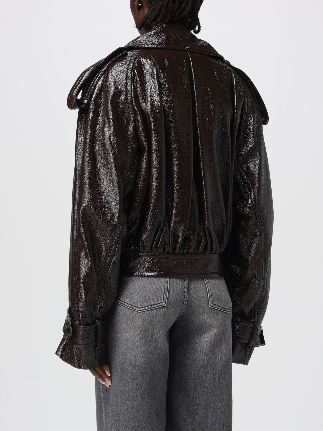 Jacket Woman color Dark