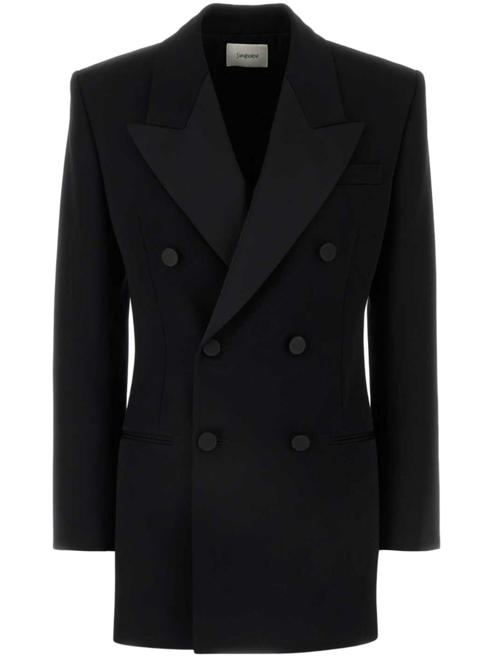 Wool blazer dress - Black