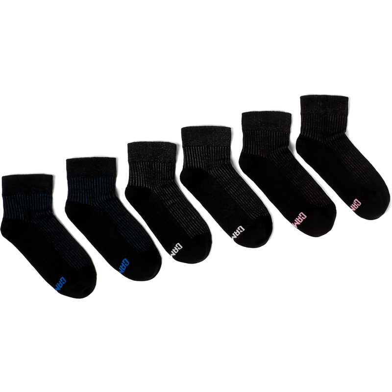 CAMPER Sox Socks - Unisex Socks - Black,Grey,Blue, size L, Cotton fabric