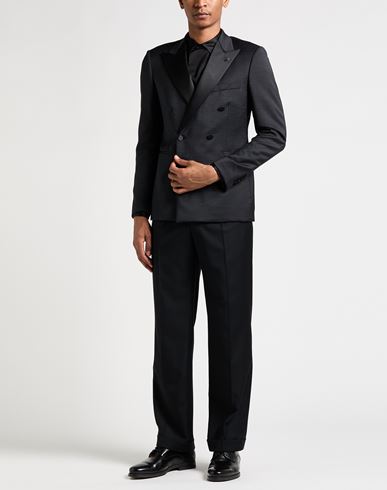 Man Blazer Charcoal Size 40 Virgin Wool, Polyester, Elastane