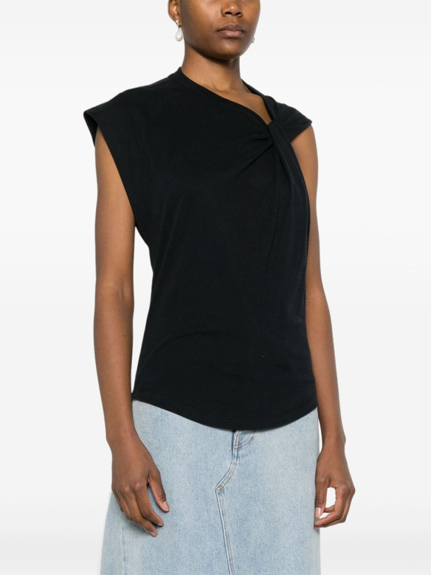 Nayda organic-cotton T-shirt - Black