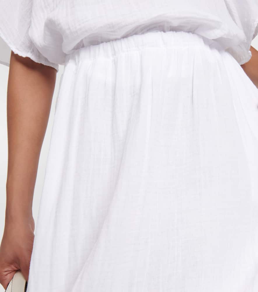 Mckenna cotton midi skirt