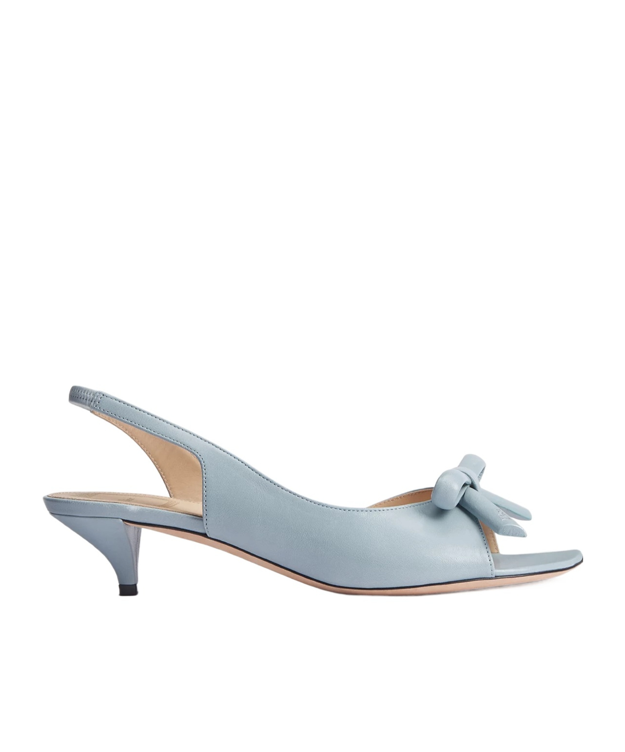 Bow Heeled Slingback Sandal