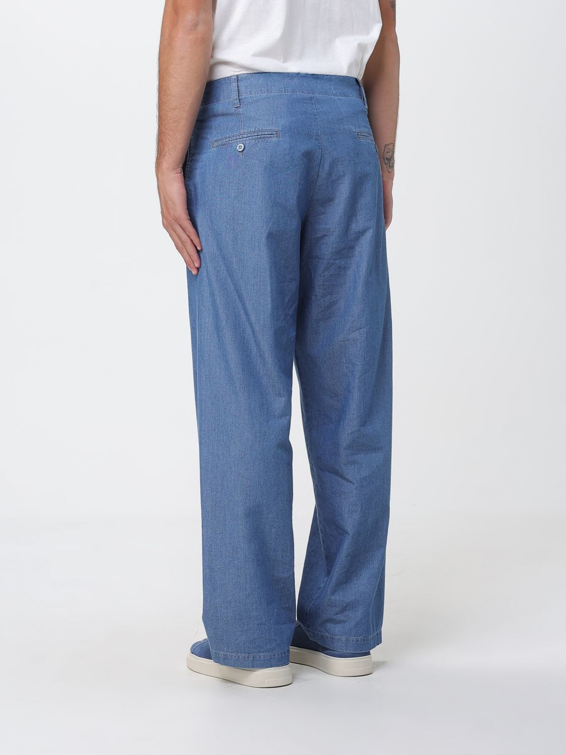Pants Men color Stone Washed