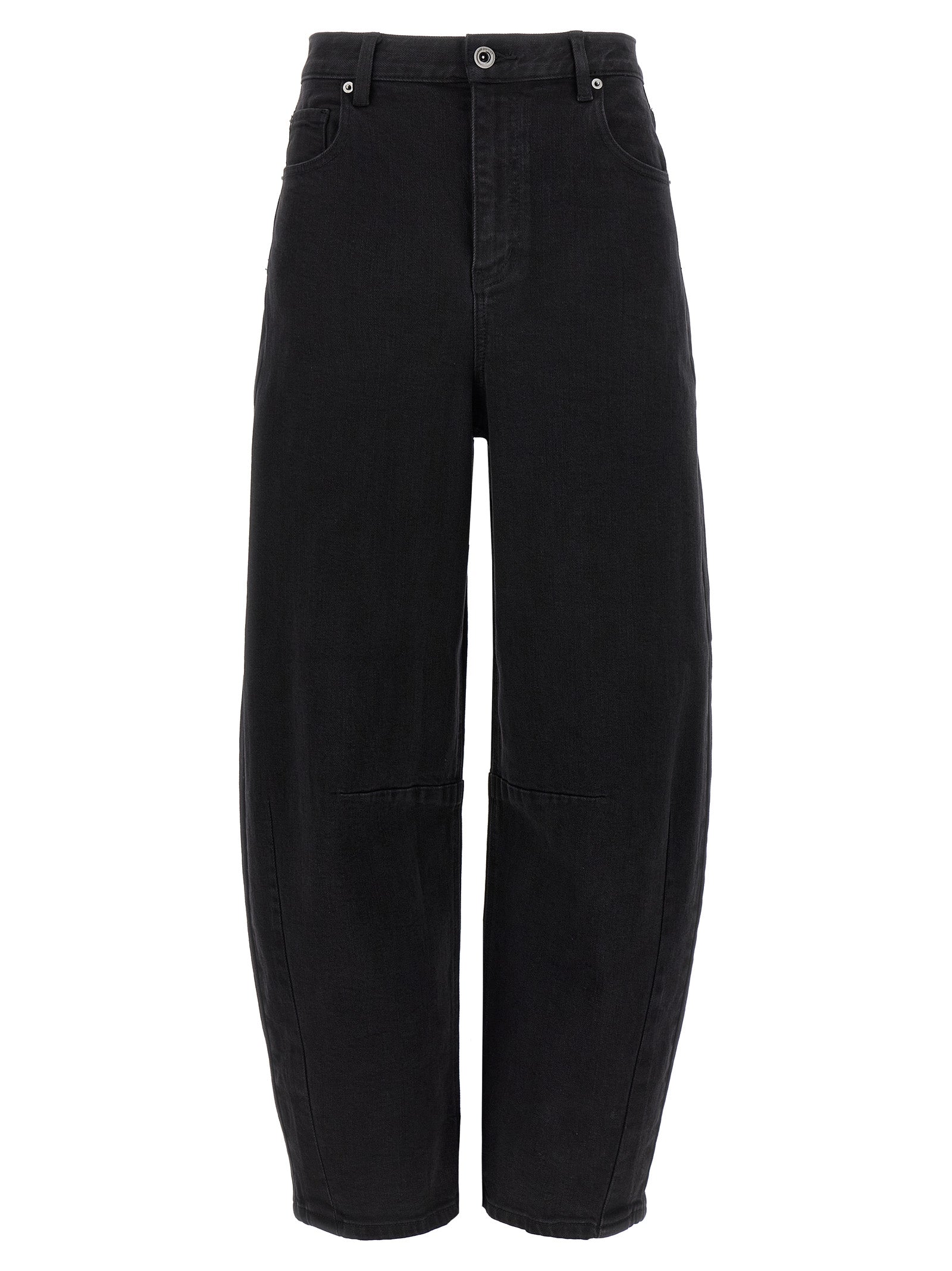 Barrel Leg Jeans — Black