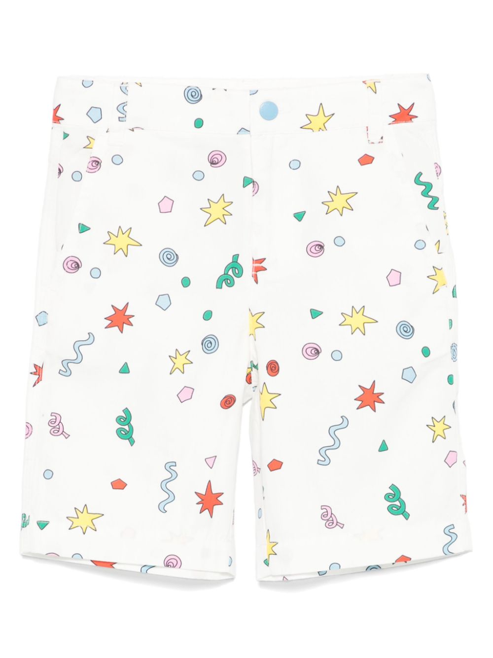 Illustration-print shorts - White
