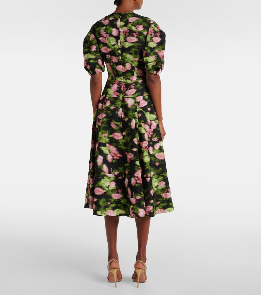 Erdem Floral matelassé midi dress