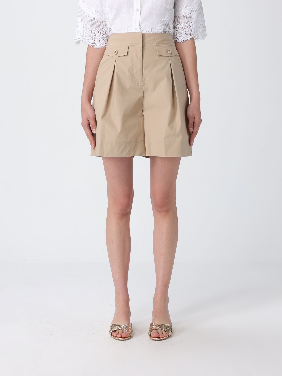 Pants Woman color Beige