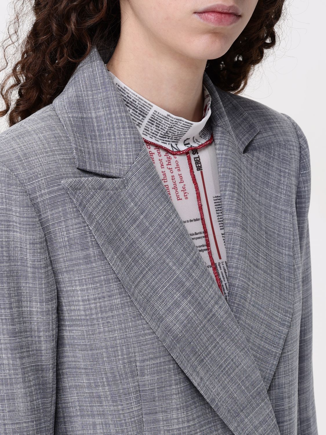 Checked blazer - Grey