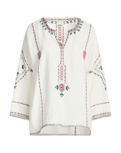 Woman Top Ivory Size 2 Cotton, Viscose