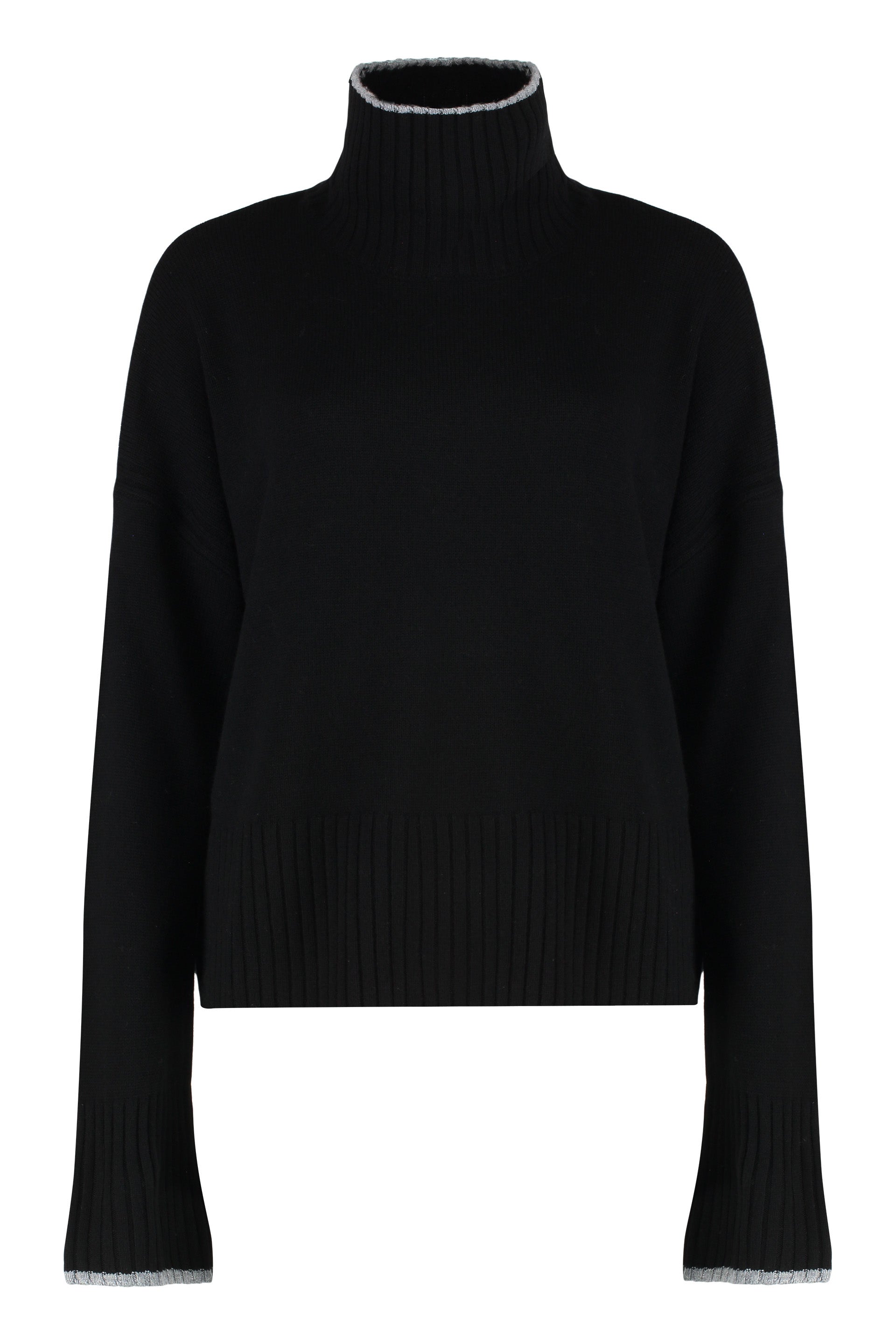 Wool and Cashmere Sweater — Black