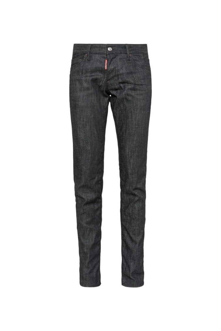 Black Slim Mid Rise Jeans
