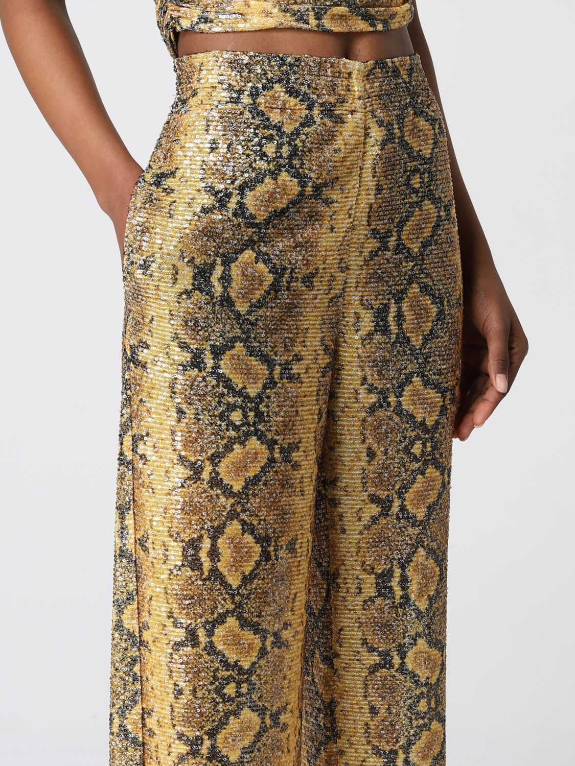 Trousers Women colour Yellow