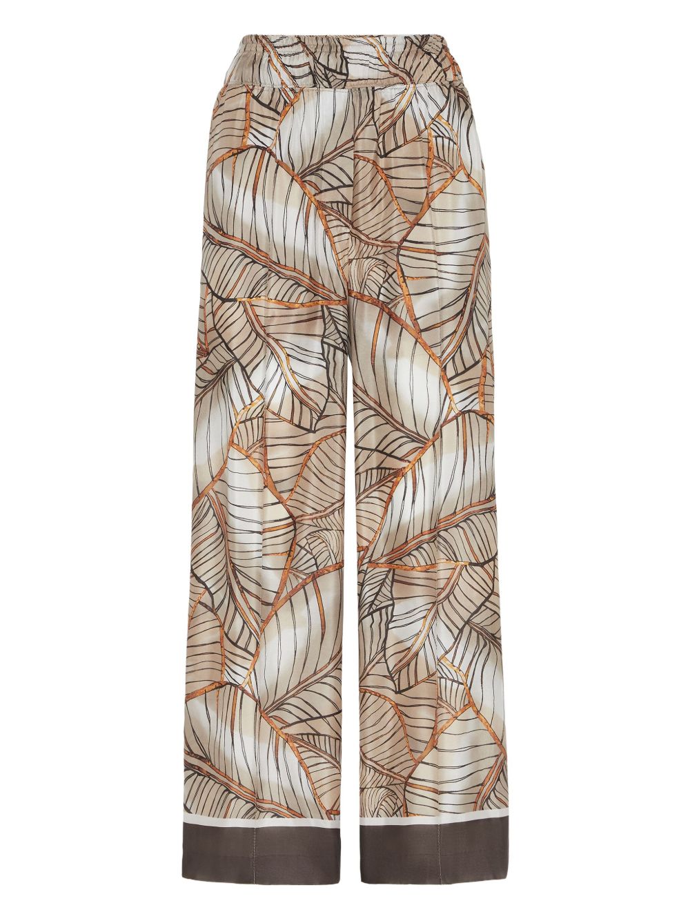 Papyrus-print trousers - Neutrals