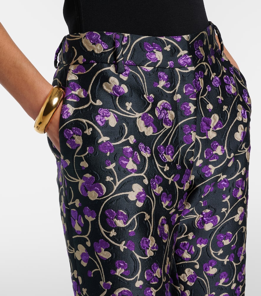 24/7 Honeysuckle jacquard straight pants