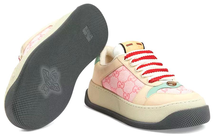 (WMNS) Screener Sneaker 'GG Monogram Beige Pink'