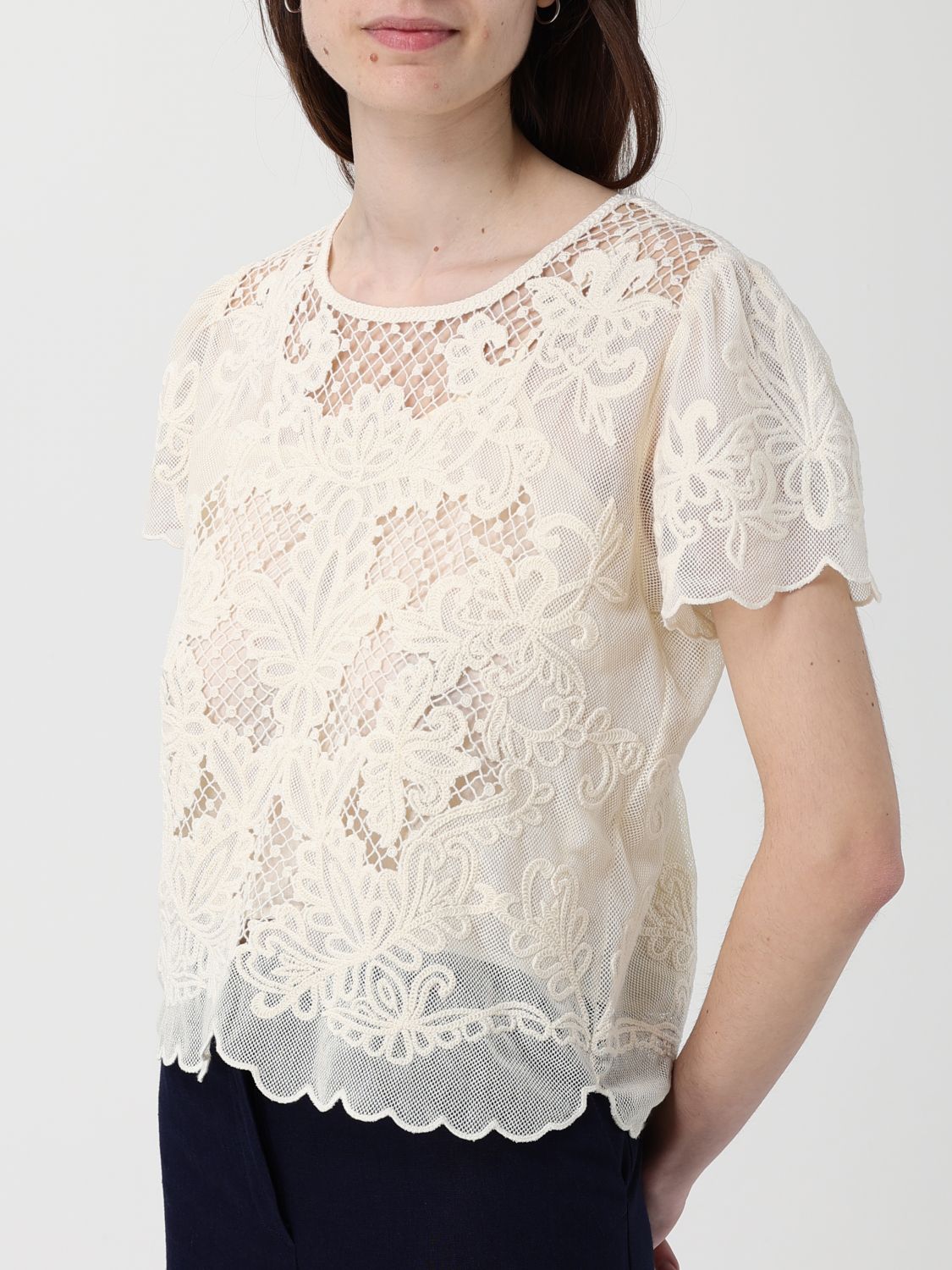 Top Woman color White