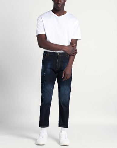 Patriòt Man Jeans Blue Size 42 Cotton, Elastane