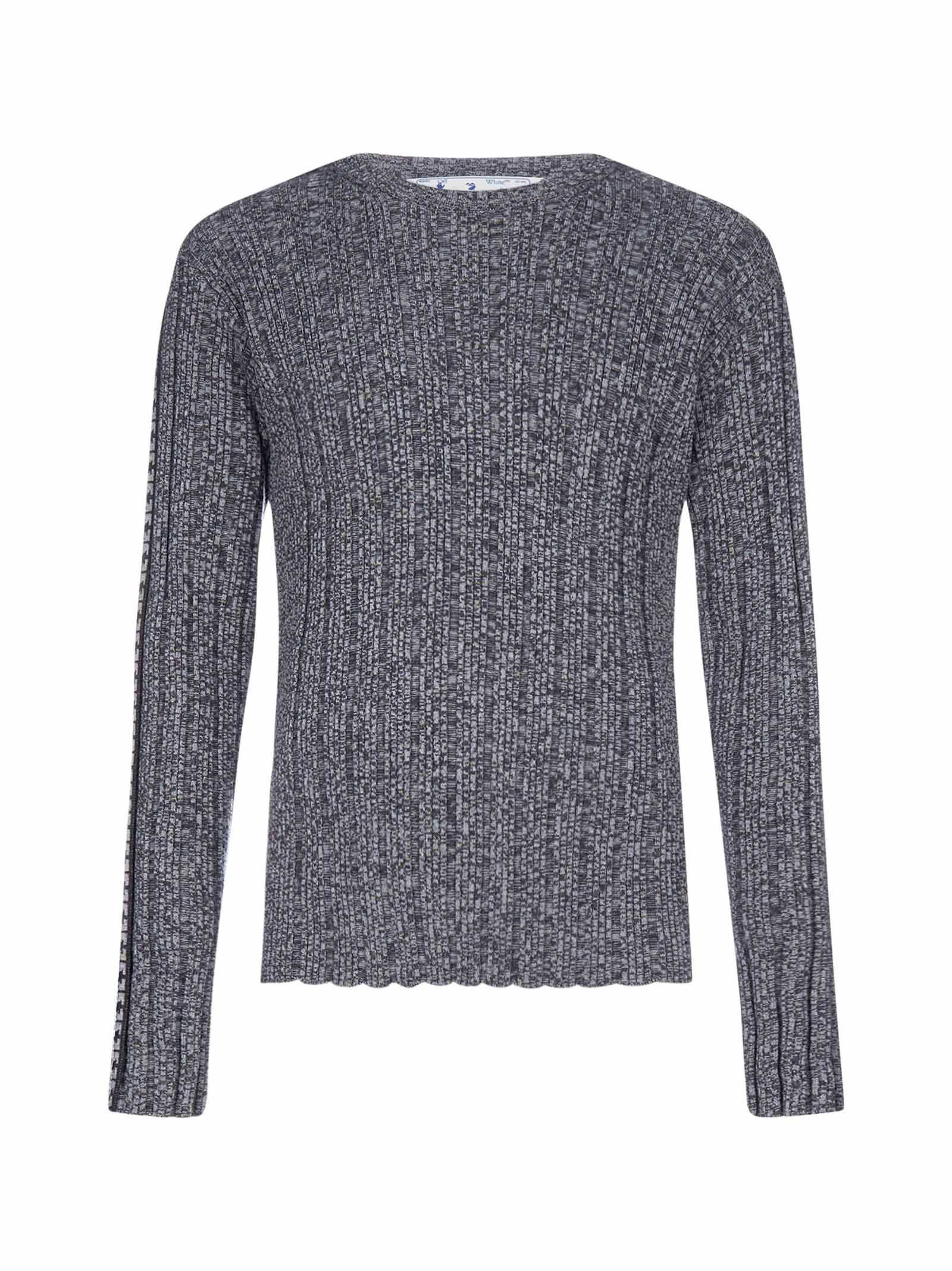 Arrow band ribbed knit jumper