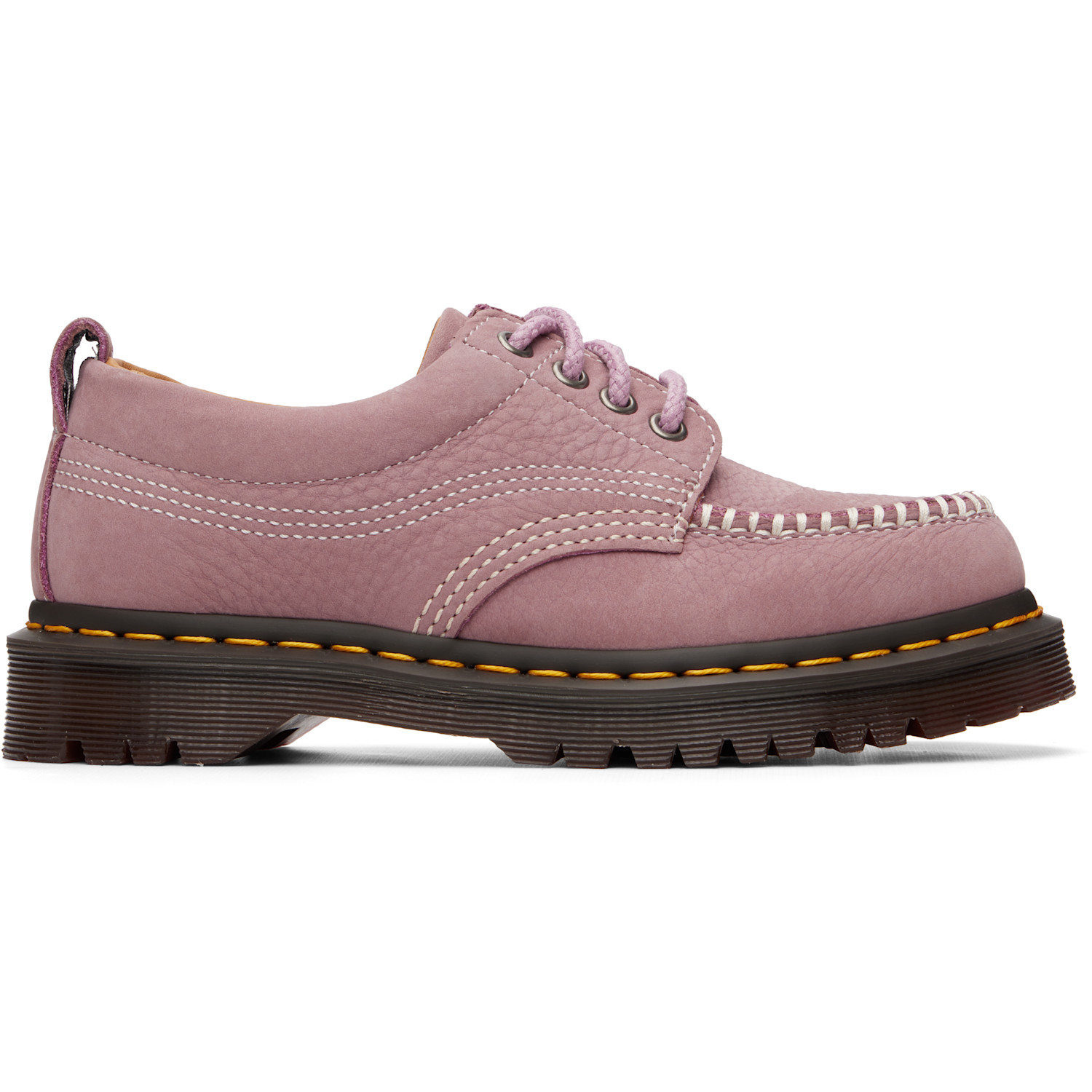 Pink Lowell Nubuck Moc Toe Derbys