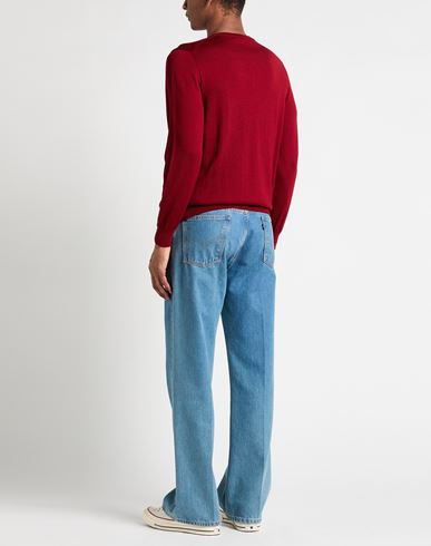Man Sweater Brick Size 44 Merino Wool