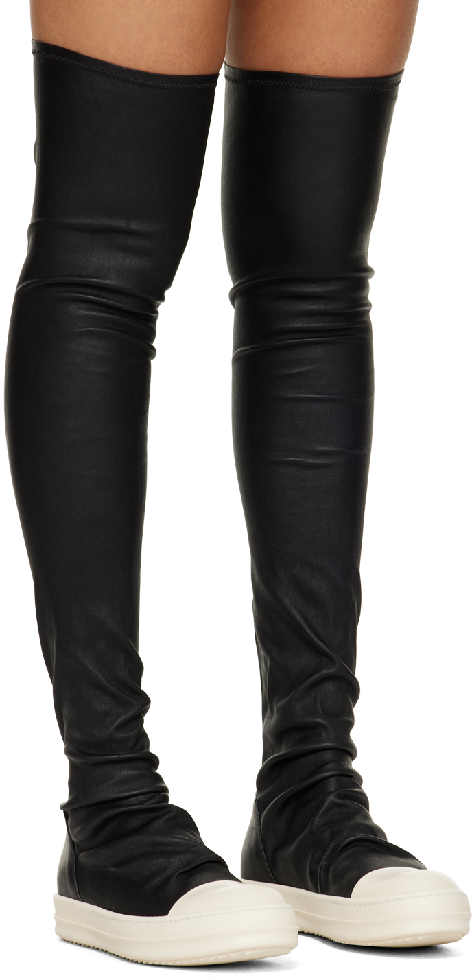 Black Stocking Sneaks Boots