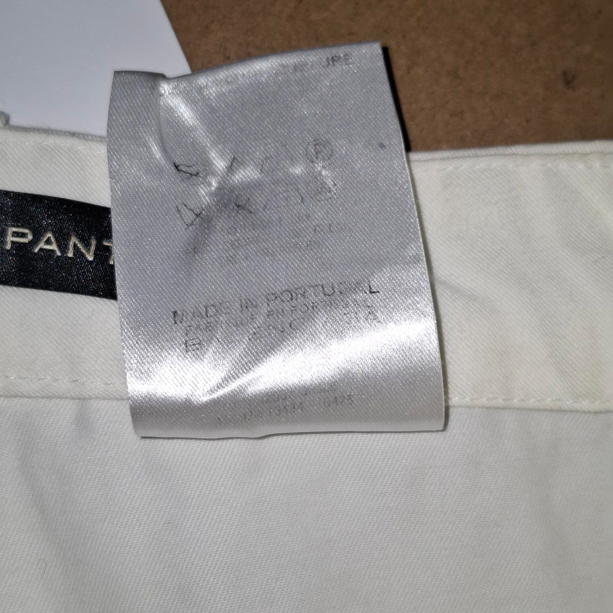 Balenciaga Women's Preloved Trousers in White Cotton in Ecru