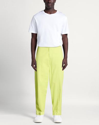 Man Pants Lime green Size M Cotton