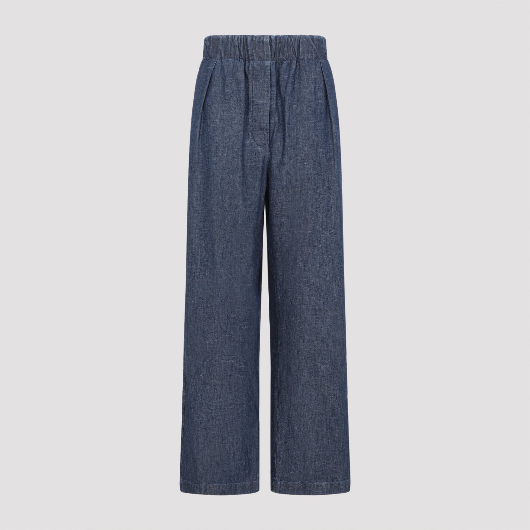 Cotton Wide Leg Elasticated Pants