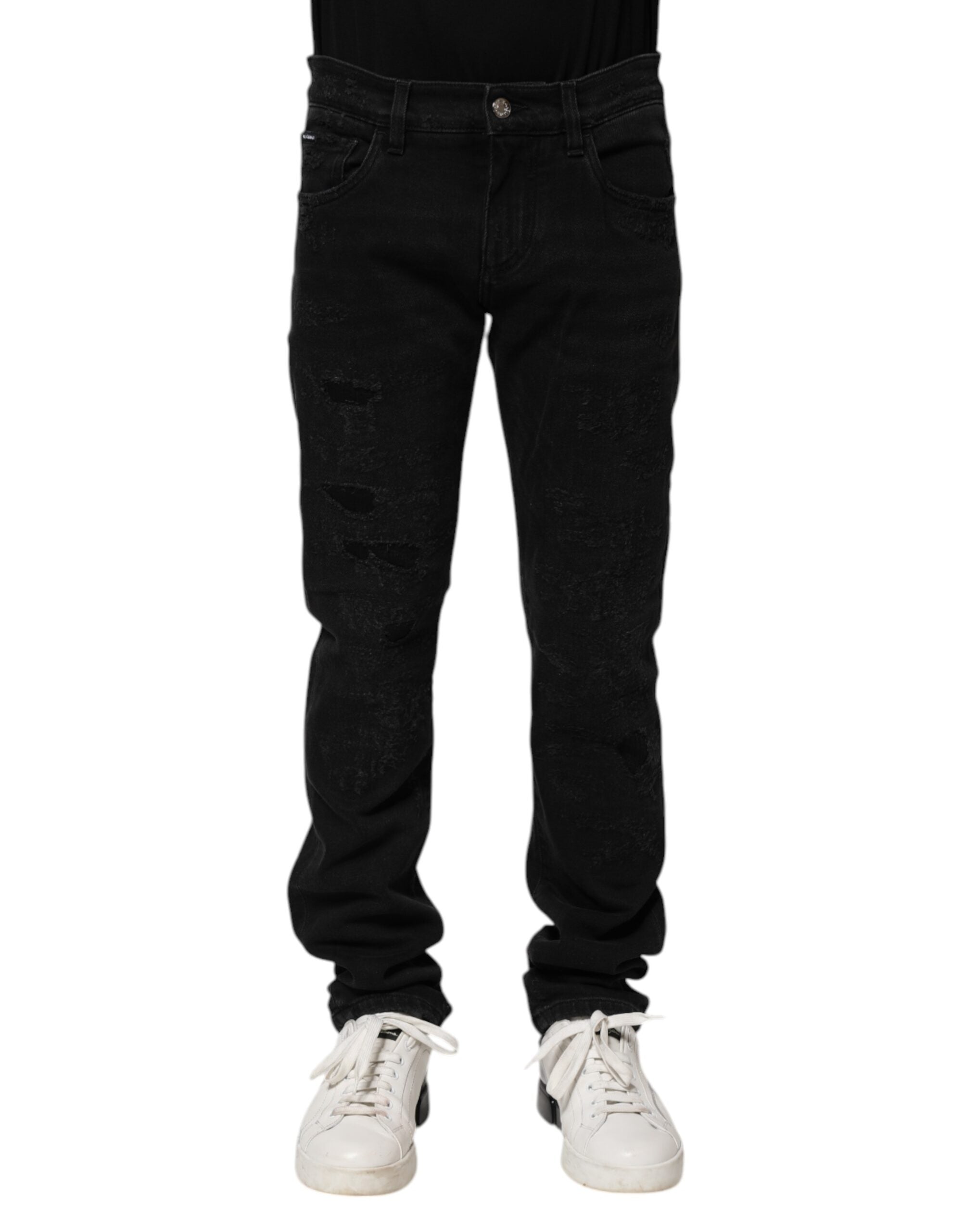 Skinny Denim Jeans — Black
