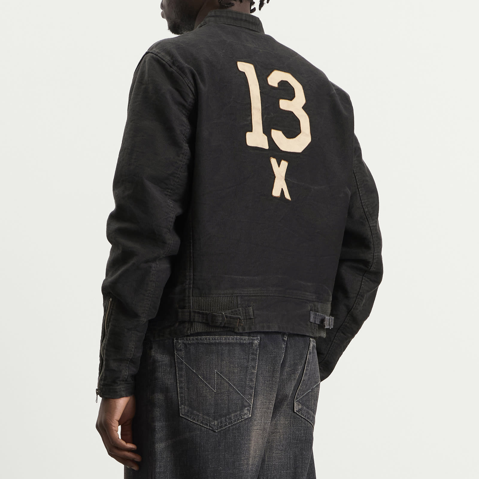 Men's Moto Jacket in Vintage Black