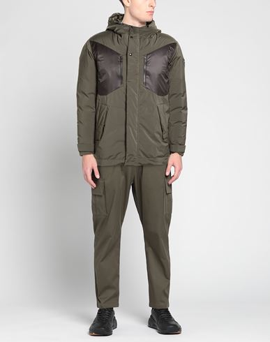 Yosuke Aizawa Man Puffer Military green Size S Polyester, Elastane, Polyamide