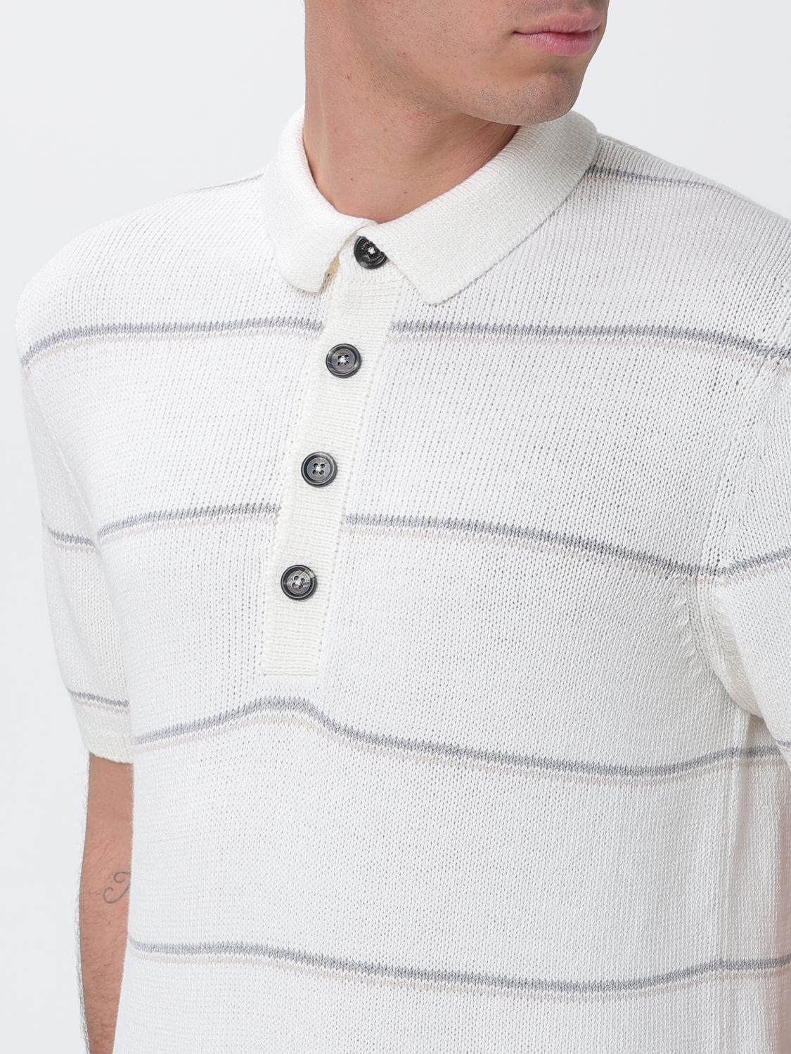 Polo Shirt Men color Grey