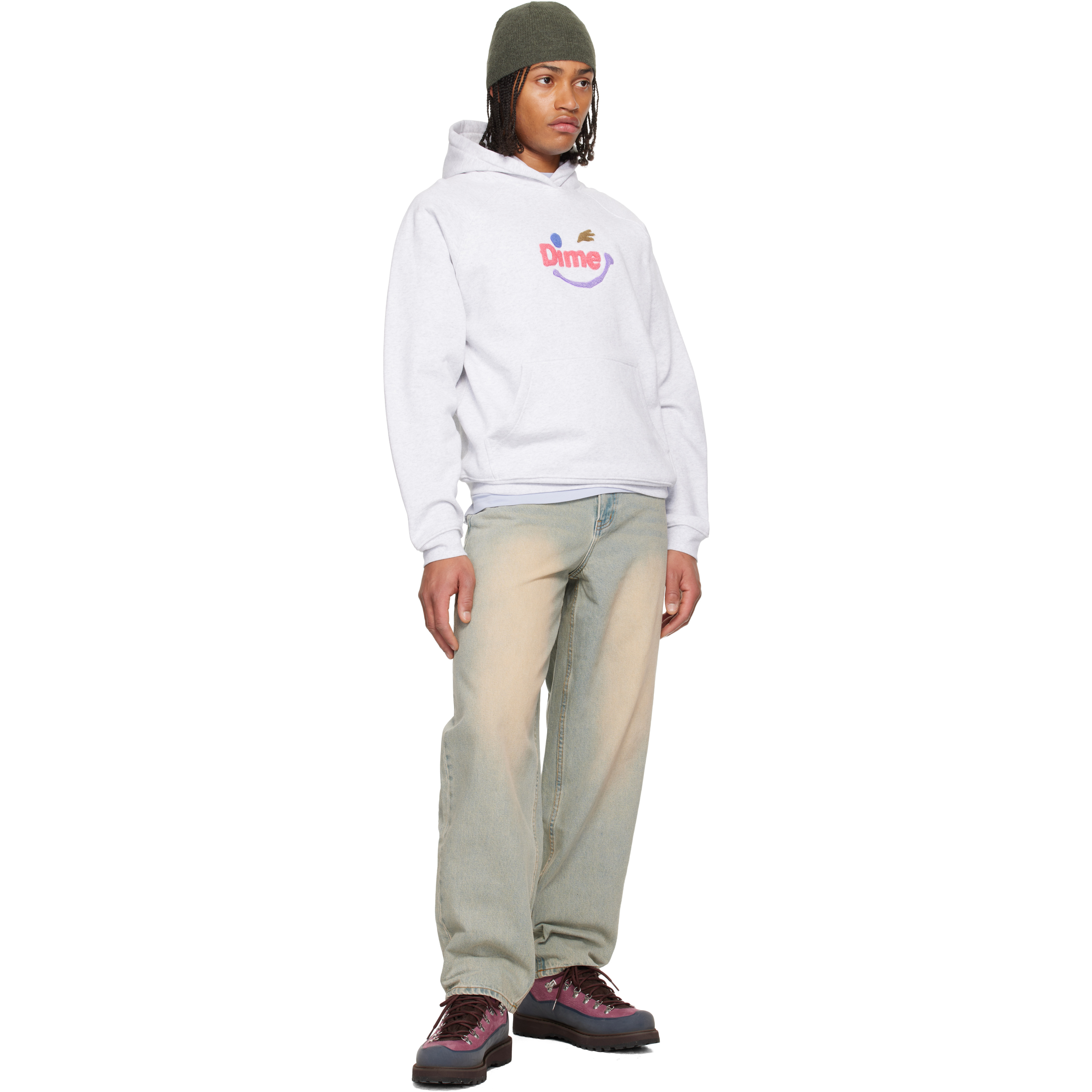 Gray Winky Hoodie
