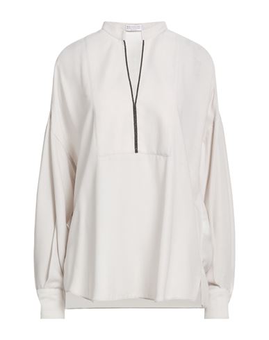 Woman Top Grey Size M Polyester, Cupro, Virgin Wool