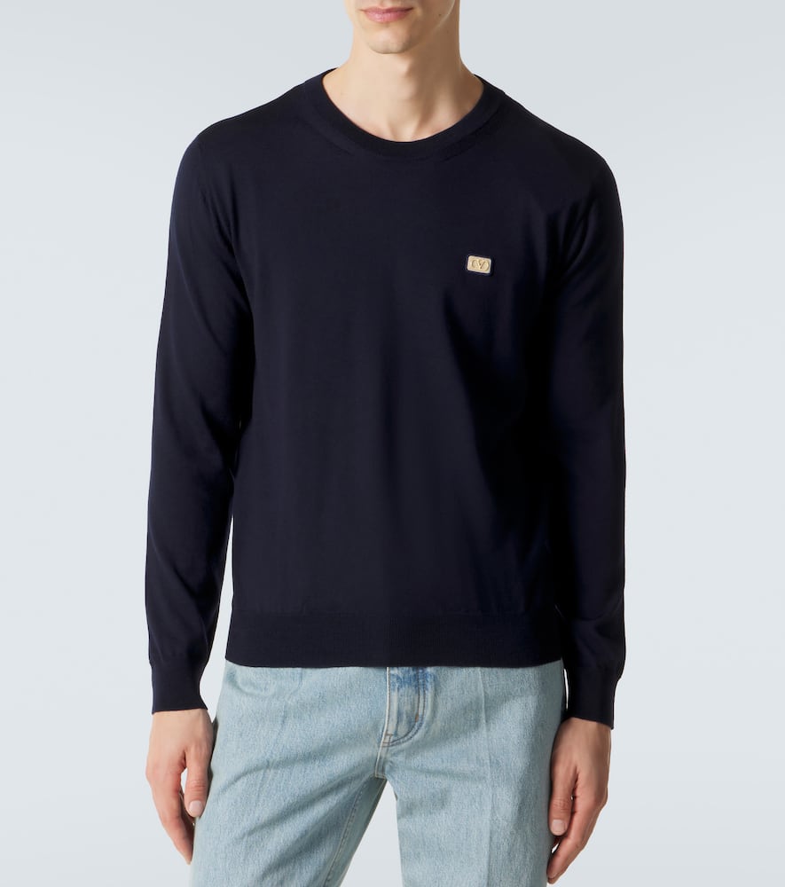 VLogo virgin wool sweater