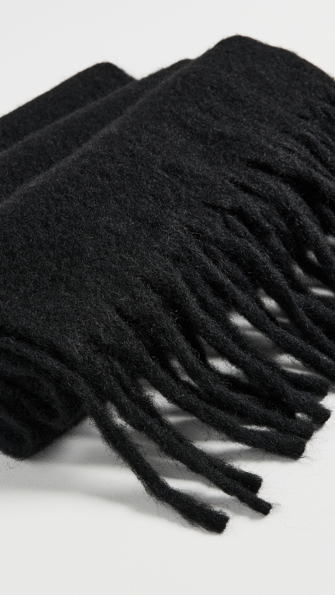 Cozy Solid Scarf Black One Size
